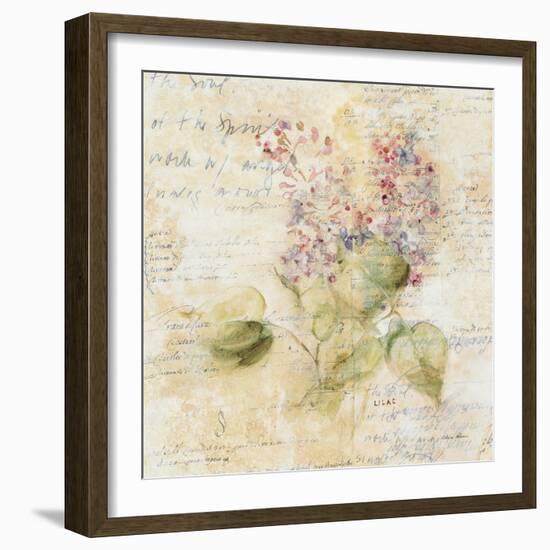 White Wash Lilac-Cheri Blum-Framed Art Print