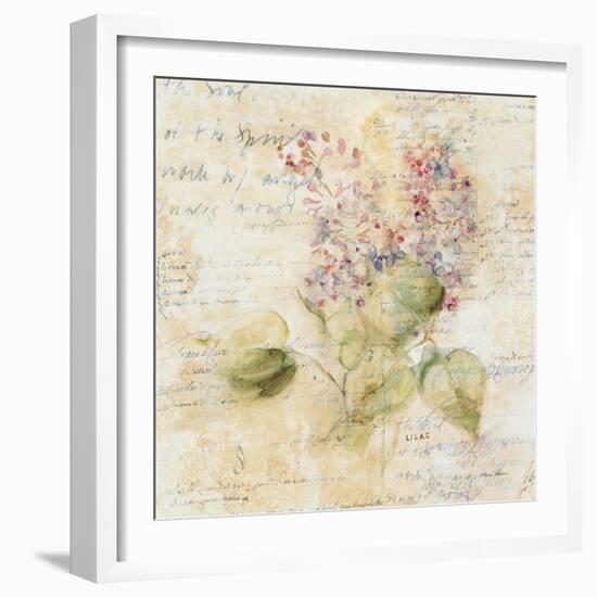 White Wash Lilac-Cheri Blum-Framed Art Print