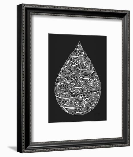 White Water Drop-Cat Coquillette-Framed Premium Giclee Print