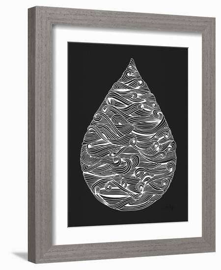 White Water Drop-Cat Coquillette-Framed Giclee Print