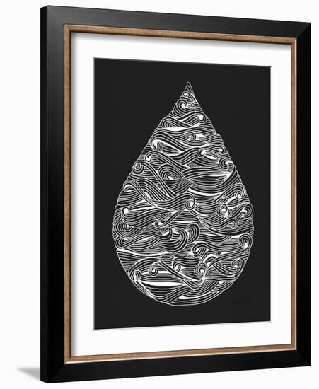 White Water Drop-Cat Coquillette-Framed Giclee Print