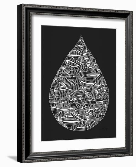 White Water Drop-Cat Coquillette-Framed Giclee Print