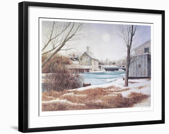 White Water in a small town-Dwight Baird-Framed Limited Edition