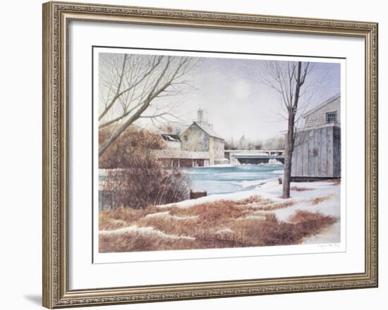 White Water in a small town-Dwight Baird-Framed Limited Edition