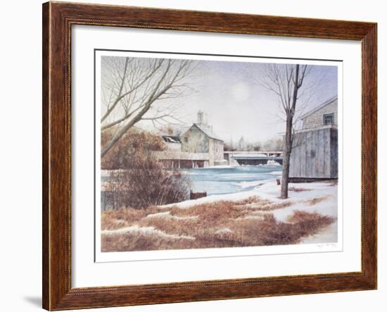 White Water in a small town-Dwight Baird-Framed Limited Edition