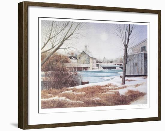 White Water in a small town-Dwight Baird-Framed Limited Edition