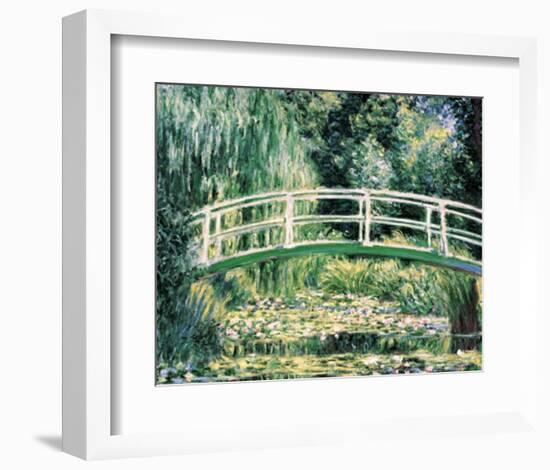 White Water Lilies-Claude Monet-Framed Art Print