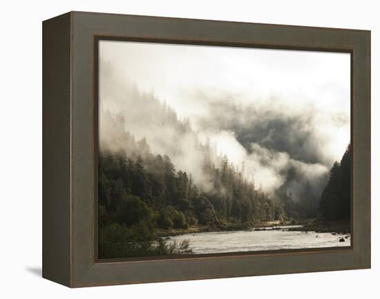 White Water Rafting Along the Wild and Scenic Rogue River in Southern Oregon.-Justin Bailie-Framed Premier Image Canvas