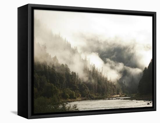 White Water Rafting Along the Wild and Scenic Rogue River in Southern Oregon.-Justin Bailie-Framed Premier Image Canvas