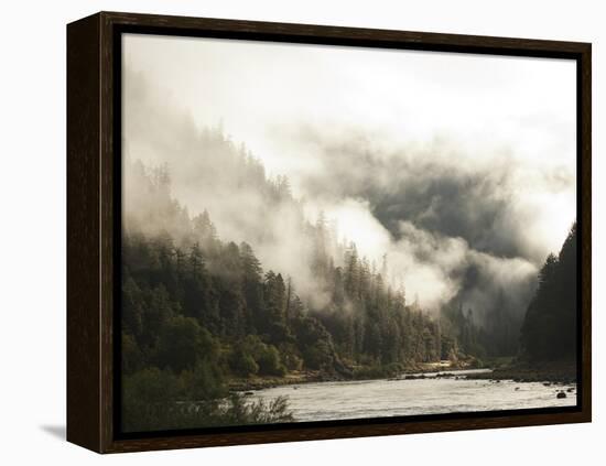 White Water Rafting Along the Wild and Scenic Rogue River in Southern Oregon.-Justin Bailie-Framed Premier Image Canvas