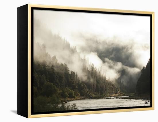 White Water Rafting Along the Wild and Scenic Rogue River in Southern Oregon.-Justin Bailie-Framed Premier Image Canvas