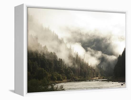 White Water Rafting Along the Wild and Scenic Rogue River in Southern Oregon.-Justin Bailie-Framed Premier Image Canvas