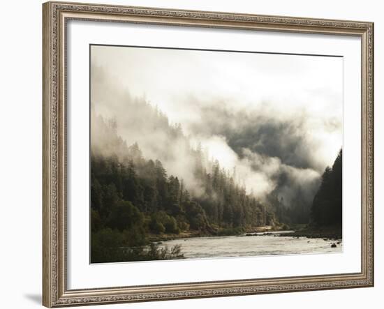 White Water Rafting Along the Wild and Scenic Rogue River in Southern Oregon.-Justin Bailie-Framed Photographic Print