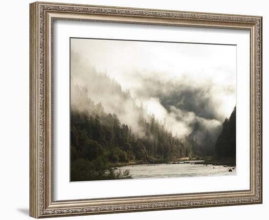 White Water Rafting Along the Wild and Scenic Rogue River in Southern Oregon.-Justin Bailie-Framed Photographic Print