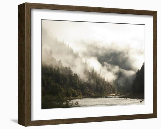 White Water Rafting Along the Wild and Scenic Rogue River in Southern Oregon.-Justin Bailie-Framed Photographic Print