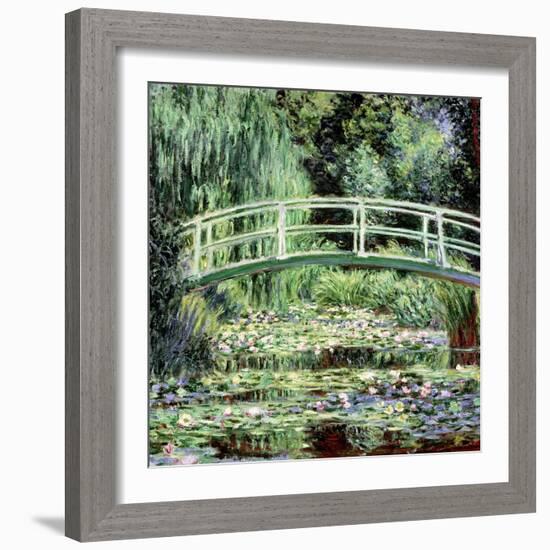 White Waterlilies, 1899-Claude Monet-Framed Giclee Print