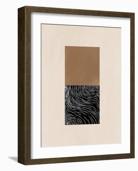 White Wave Art No.1-Elena Ristova-Framed Giclee Print