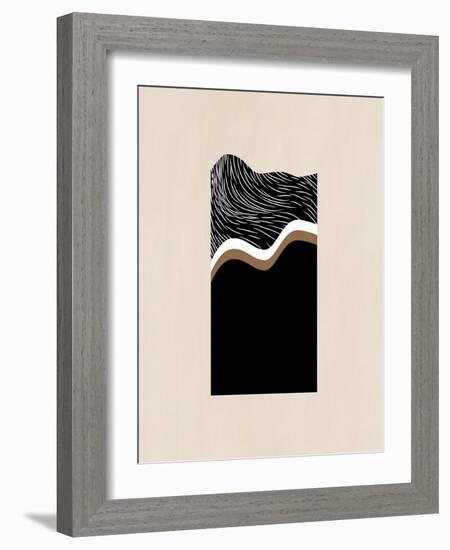 White Wave Art No.2-Elena Ristova-Framed Giclee Print