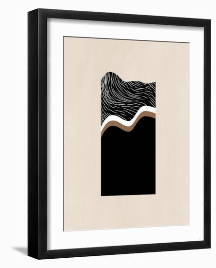 White Wave Art No.2-Elena Ristova-Framed Giclee Print