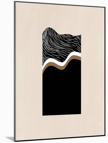 White Wave Art No.2-Elena Ristova-Mounted Giclee Print