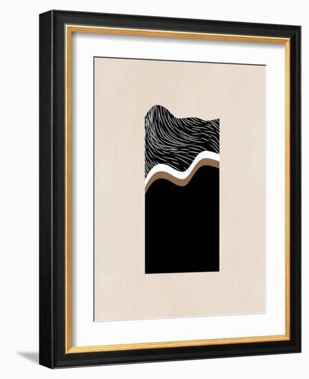 White Wave Art No.2-Elena Ristova-Framed Giclee Print