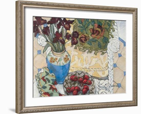 White Wicker and Strawberries-Mary Mark-Framed Art Print