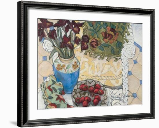 White Wicker and Strawberries-Mary Mark-Framed Art Print