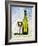 White Wine Glass, Half-Full White Wine Bottle and Corkscrew-Peter Howard Smith-Framed Photographic Print