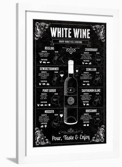 White Wine Guide-Tom Frazier-Framed Giclee Print