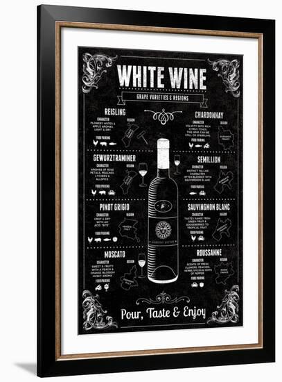 White Wine Guide-Tom Frazier-Framed Giclee Print