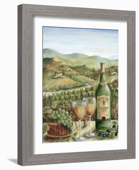 White Wine Lovers-Marilyn Dunlap-Framed Art Print