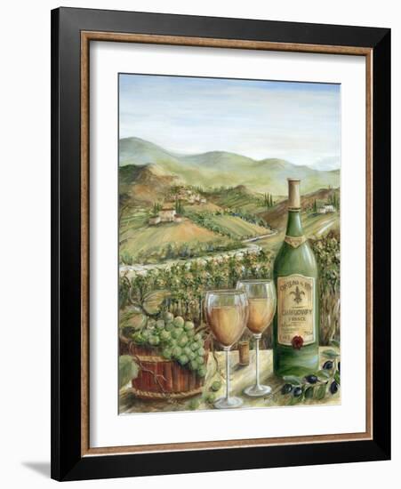 White Wine Lovers-Marilyn Dunlap-Framed Art Print