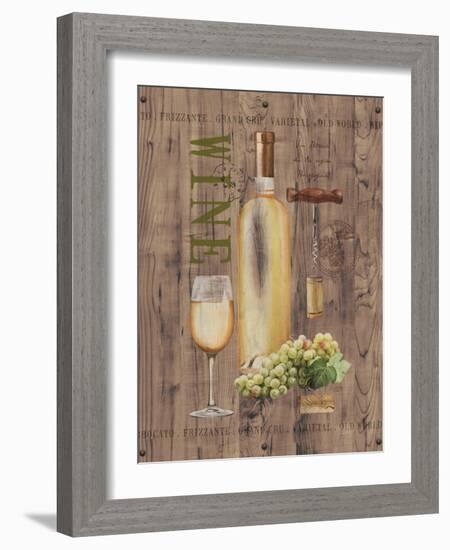 White Wine on Reclaimed Wood-Anastasia Ricci-Framed Art Print