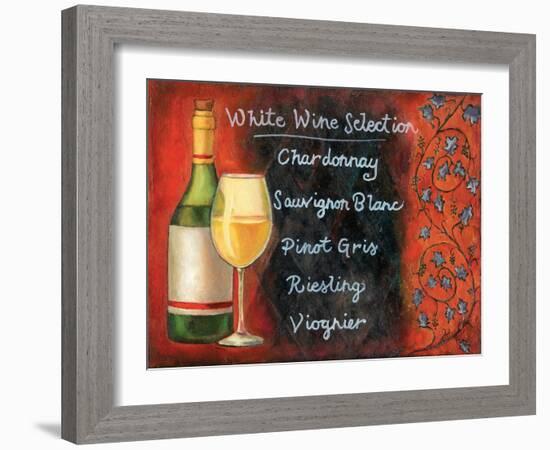 White Wine Selection-Will Rafuse-Framed Art Print