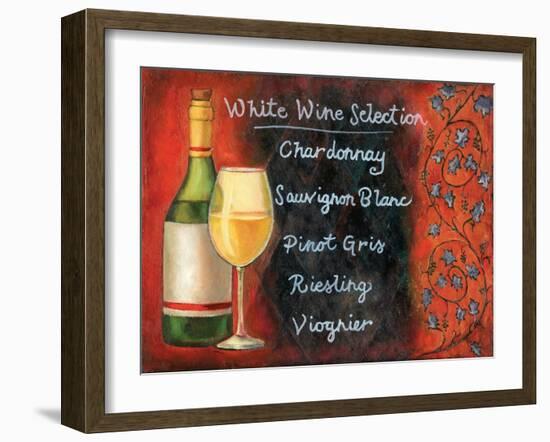 White Wine Selection-Will Rafuse-Framed Art Print