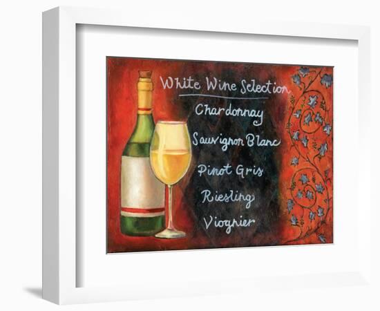 White Wine Selection-Will Rafuse-Framed Art Print