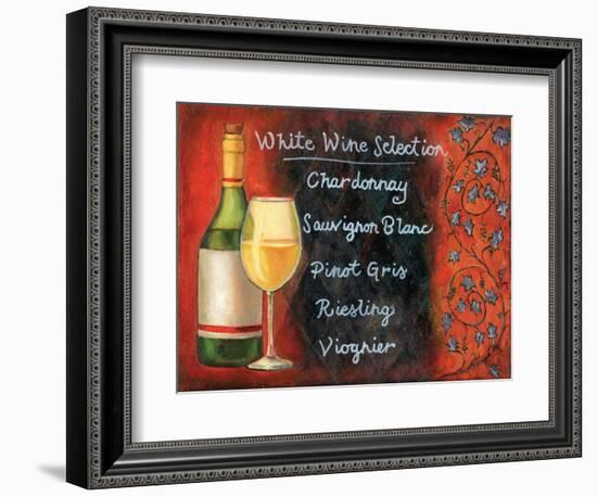 White Wine Selection-Will Rafuse-Framed Art Print