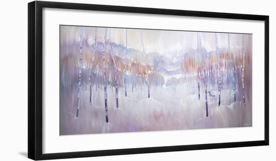 White Winter Deer-Gill Bustamante-Framed Art Print