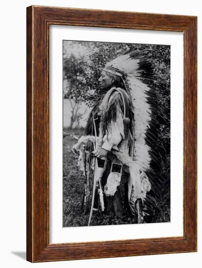 White Wolf, a Comanche Chief, circa 1891-98-null-Framed Giclee Print