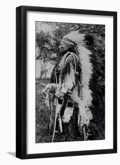 White Wolf, a Comanche Chief, circa 1891-98-null-Framed Giclee Print