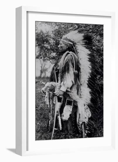 White Wolf, a Comanche Chief, circa 1891-98-null-Framed Giclee Print