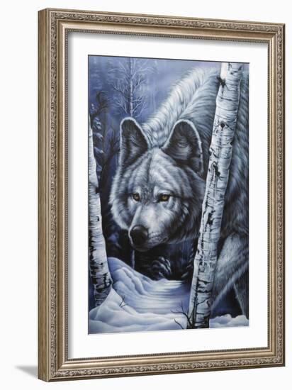 White Wolf-Jenny Newland-Framed Giclee Print