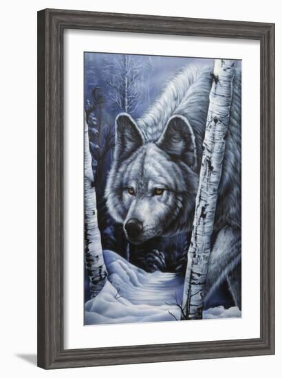 White Wolf-Jenny Newland-Framed Giclee Print