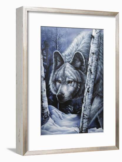 White Wolf-Jenny Newland-Framed Giclee Print