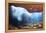 Whitebar surgeonfish school in underwater cave, Hawaii-David Fleetham-Framed Premier Image Canvas
