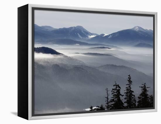 Whiteface Mountain Lake Placid Skiing Travel-David Duprey-Framed Premier Image Canvas