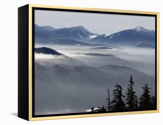 Whiteface Mountain Lake Placid Skiing Travel-David Duprey-Framed Premier Image Canvas