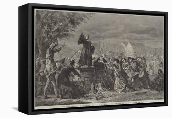 Whitefield Preaching in Moorfields, Ad 1742-Eyre Crowe-Framed Premier Image Canvas