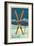 Whitefish, Montana - Crossed Skis-Lantern Press-Framed Art Print