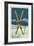 Whitefish, Montana - Crossed Skis-Lantern Press-Framed Premium Giclee Print